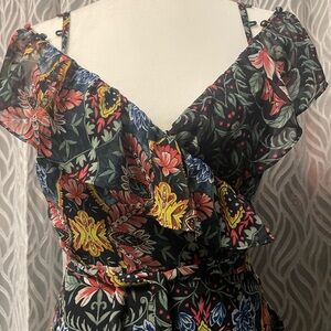 Rebecca Minkoff Floral Ruffle Wrap Dress